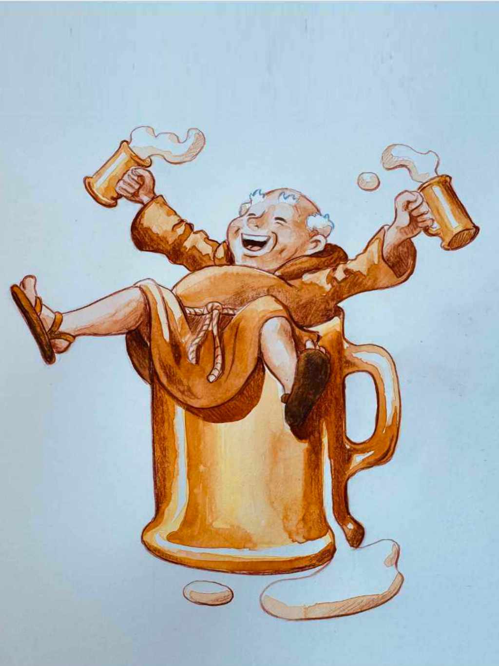 Studio colore per bottiglia Birra dei Frati
